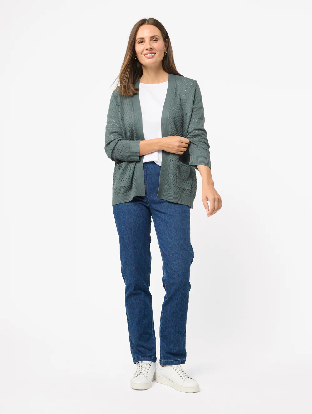 Amie 3/4 Sleeve Cardigan - Image 4