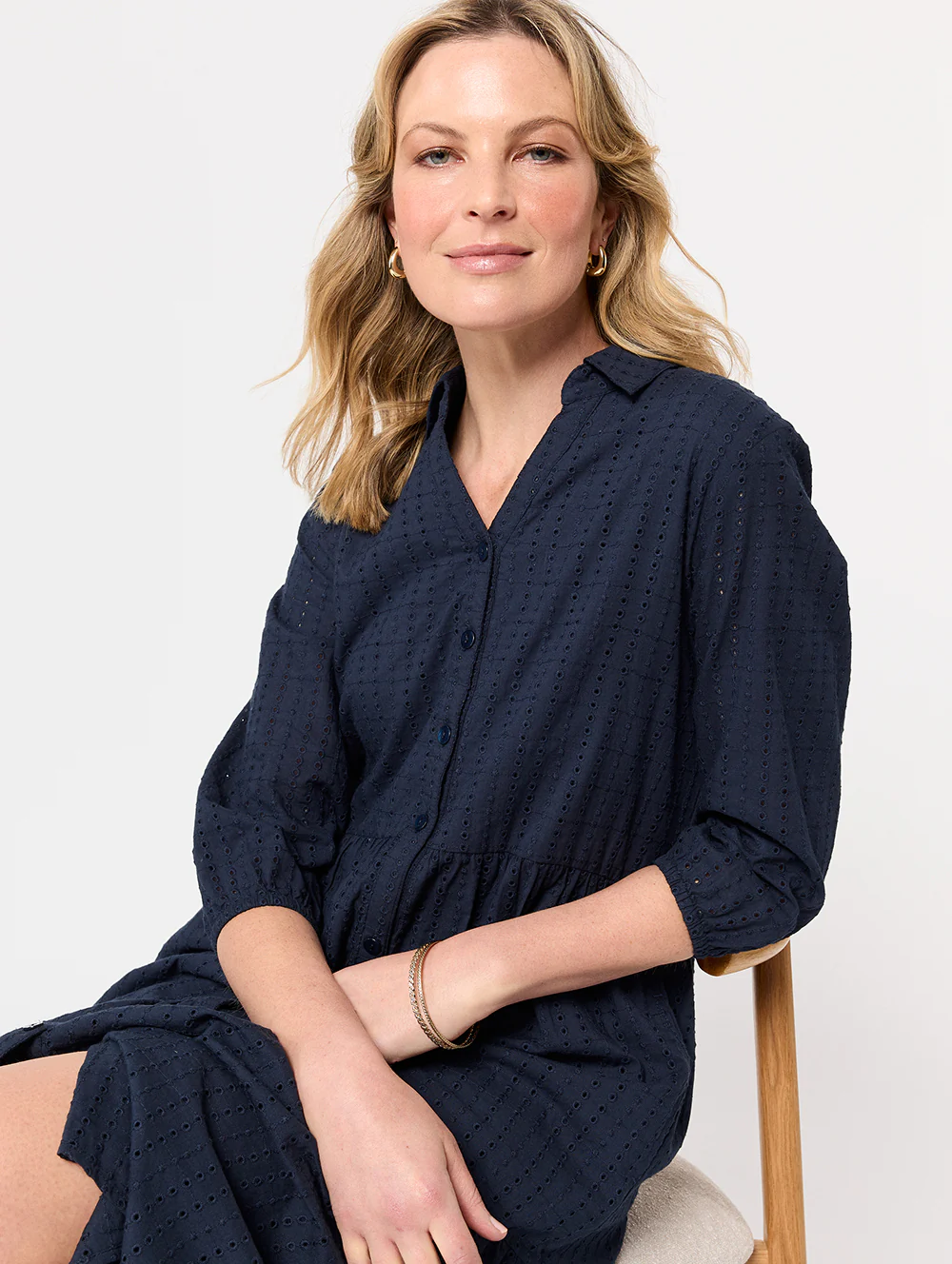 Calina 3/4 Sleeve Dress - Image 4