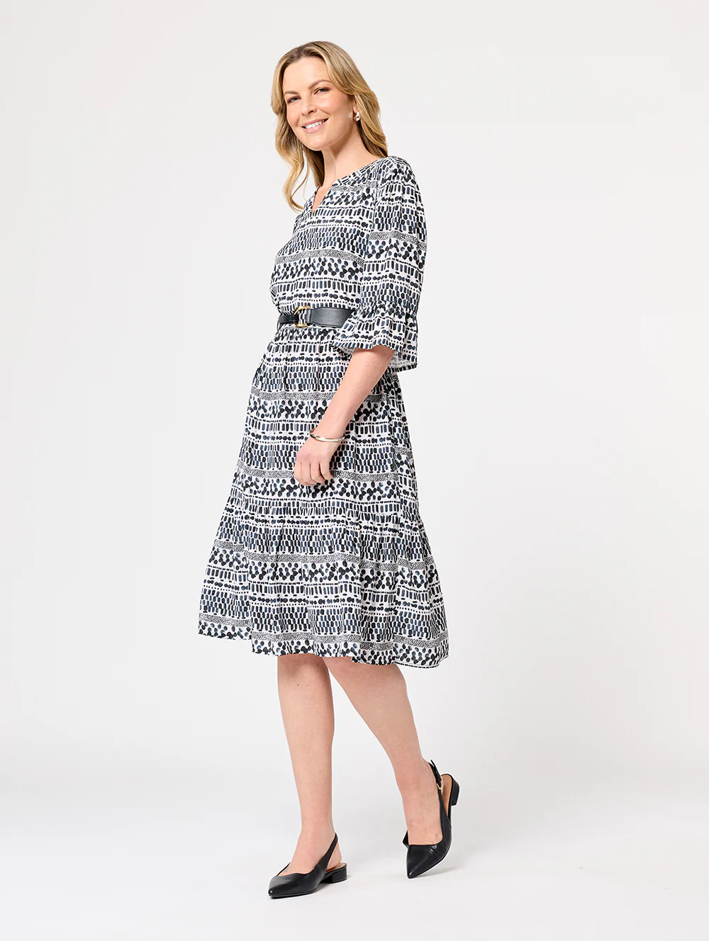 Chianti Elbow Sleeve Dress - Image 4