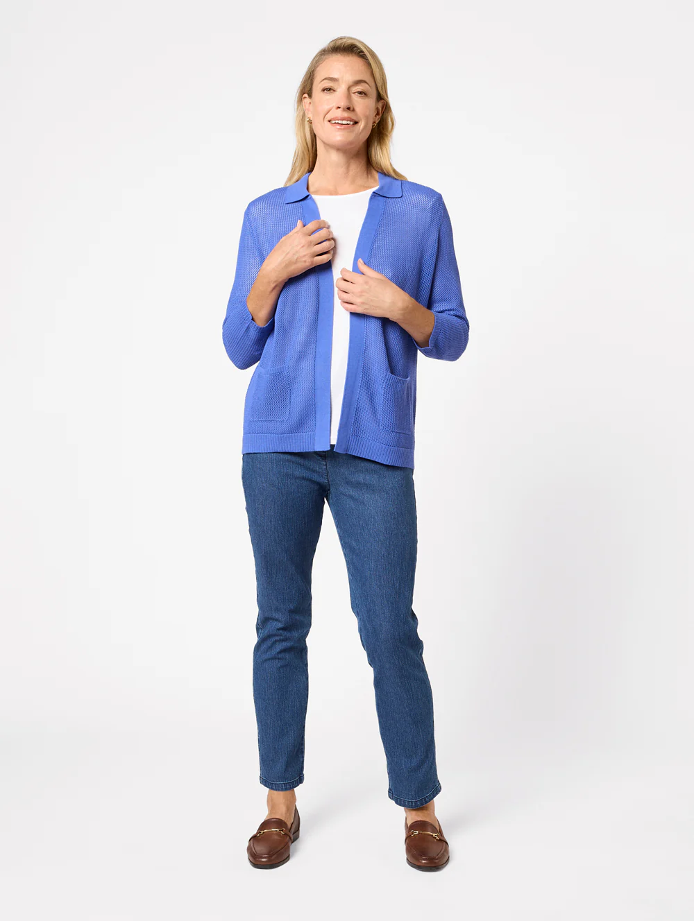 Dominique 3/4 Sleeve Cardigan - Image 4