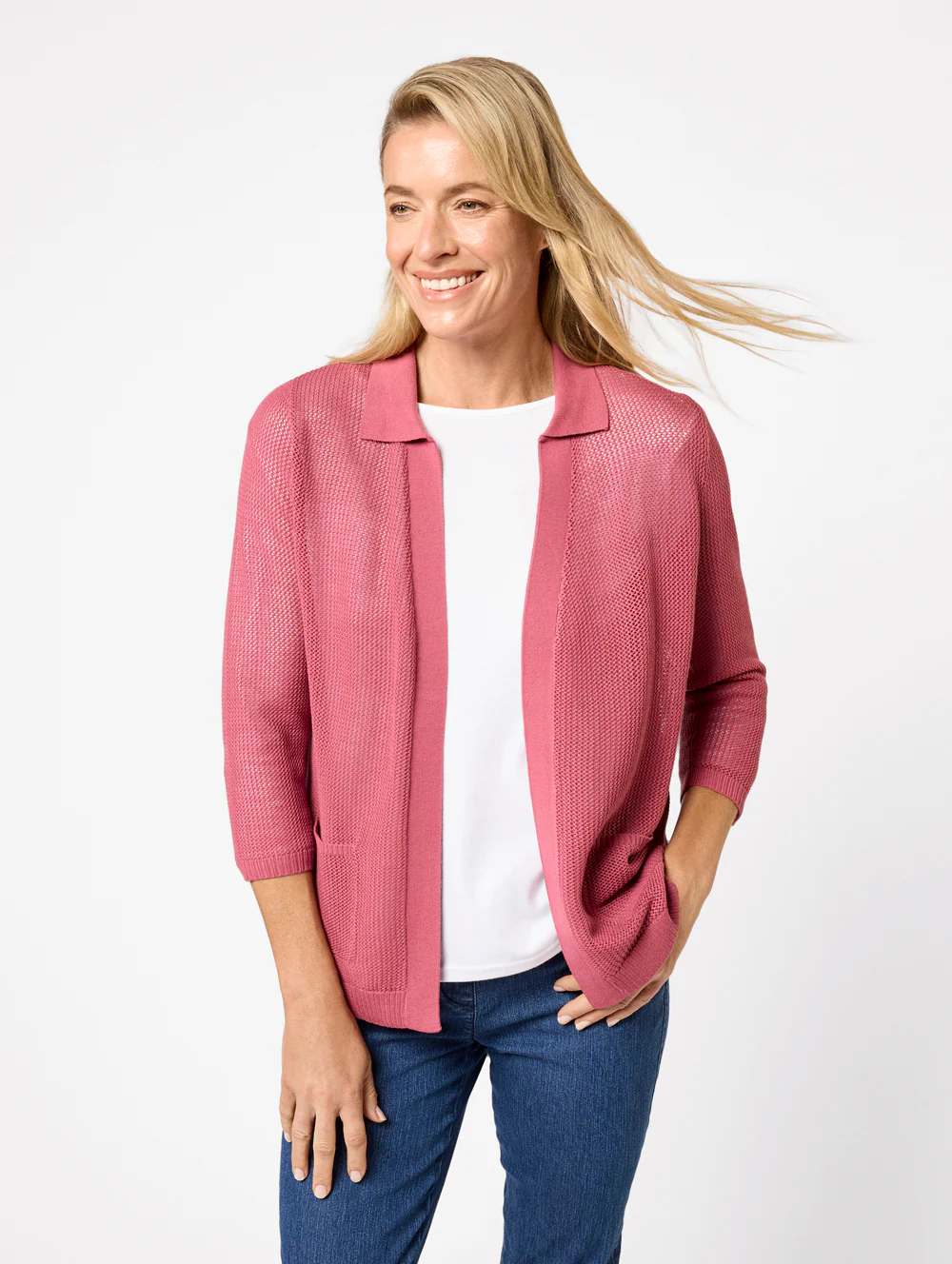 Dominique 3/4 Sleeve Cardigan