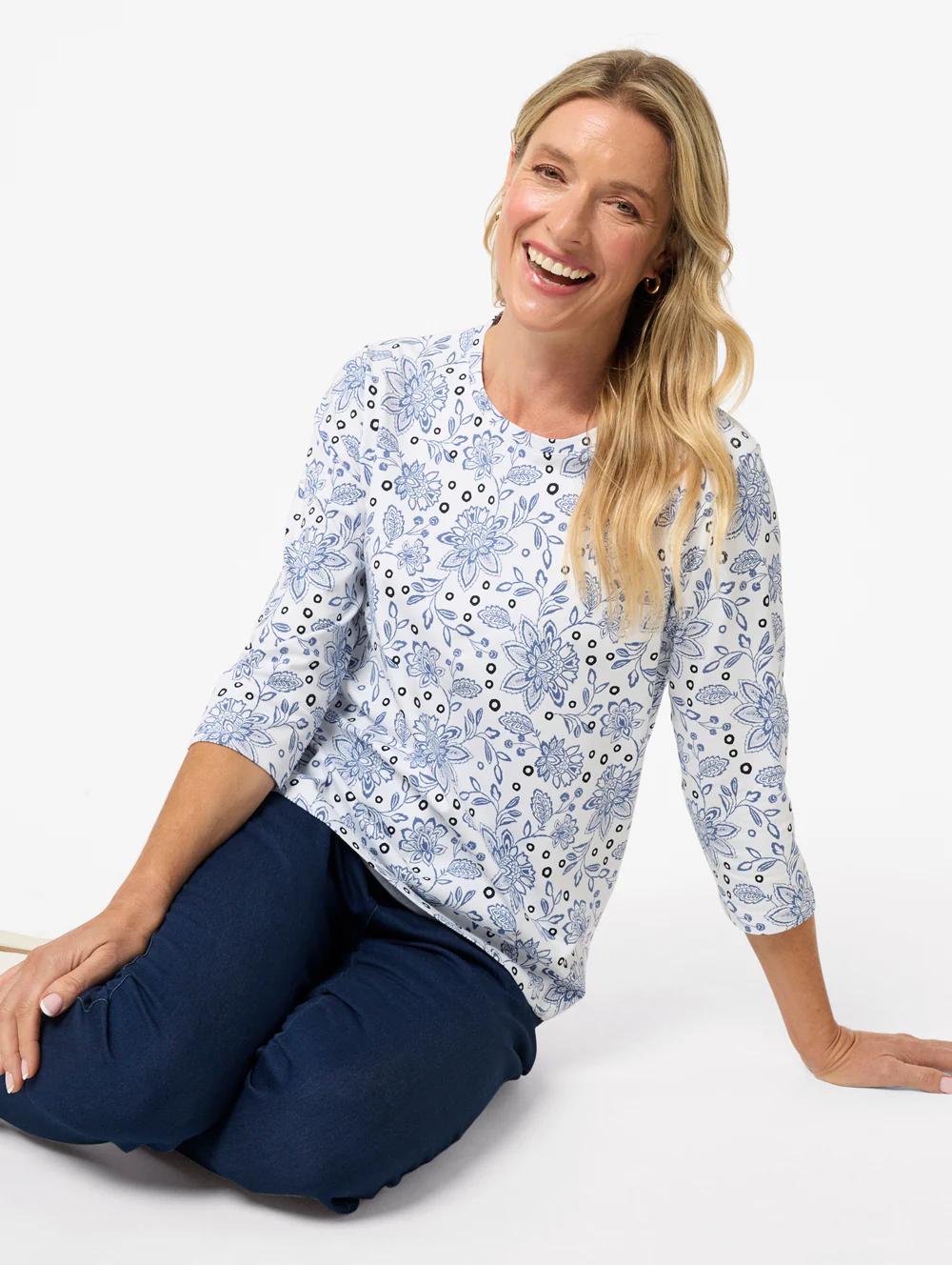 Emmalene 3/4 Sleeve Top - Image 4