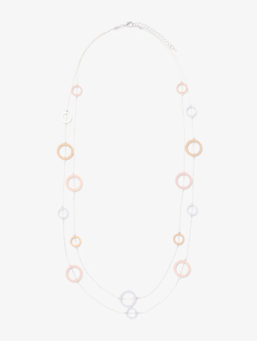 Gold and Silver Circle Necklace