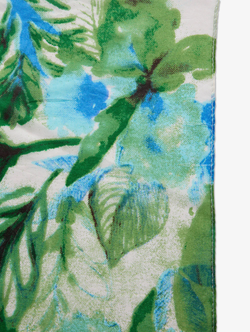 Green Leaf Silk Scarf - Image 2