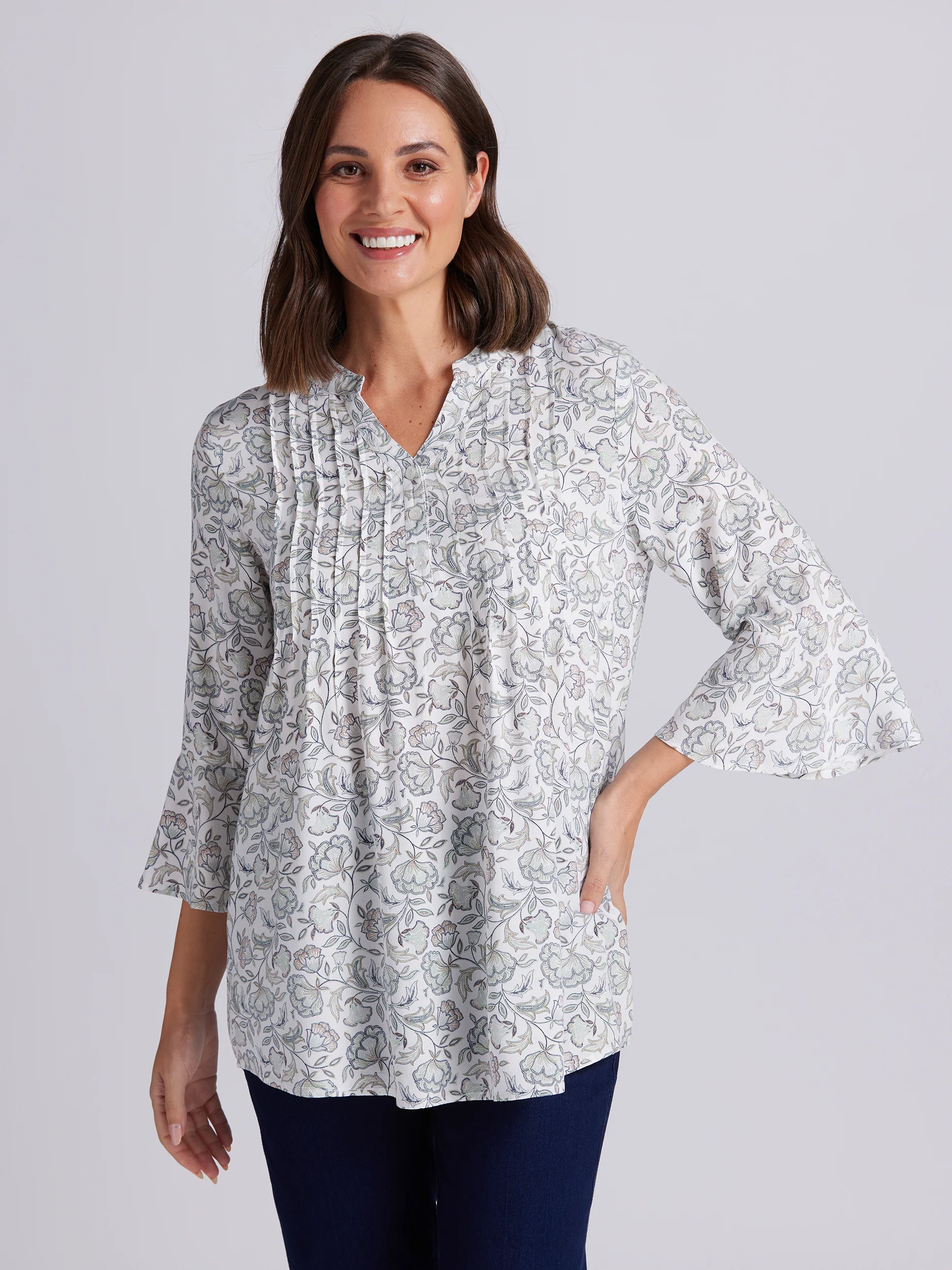 Herra 3/4 Sleeve Blouse - Image 2