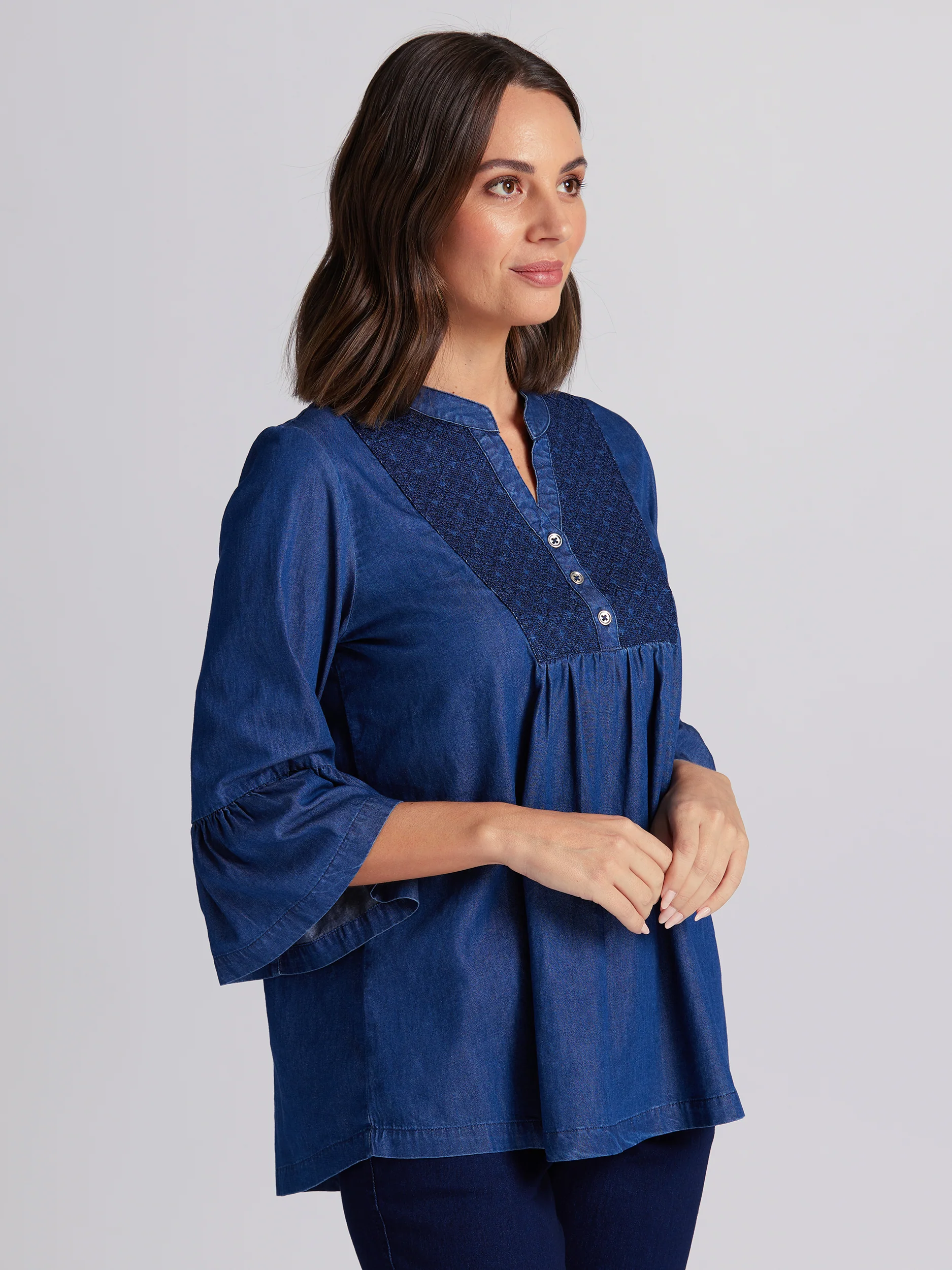 Inez 3/4 Sleeve Blouse - Image 4