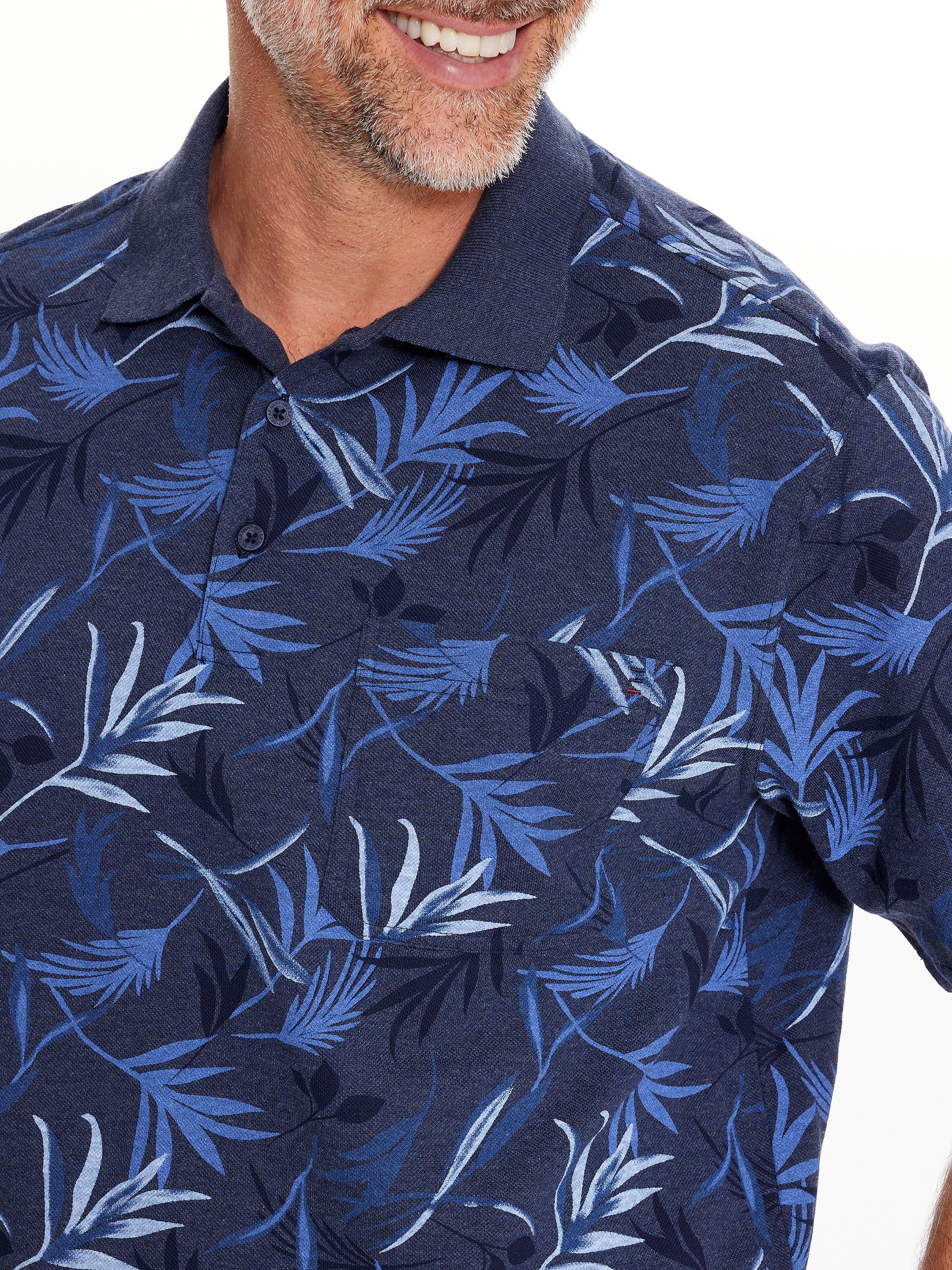 Leafy Cotton Pique Polo - Image 2
