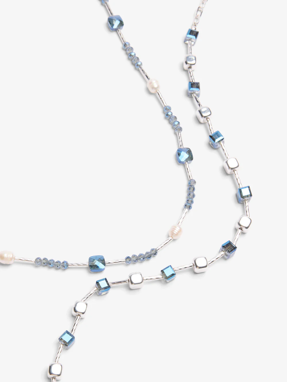 Midnight Square Bead Necklace - Image 3