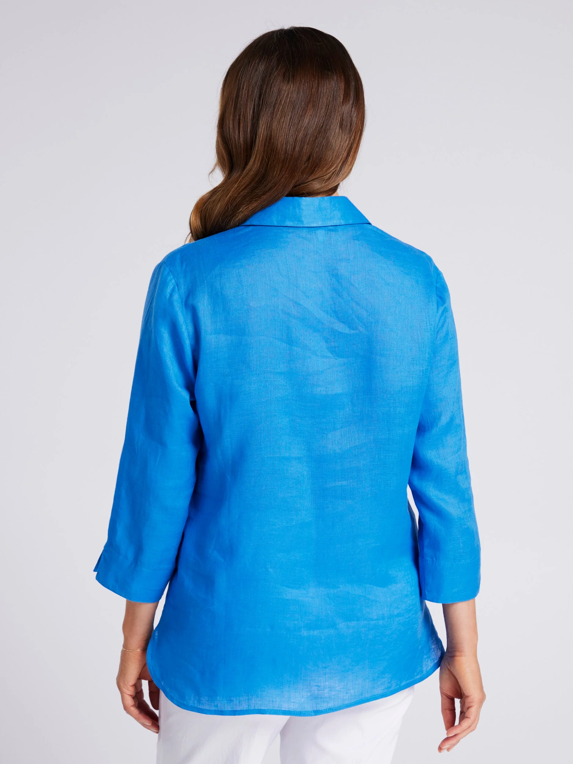 Niya Embroidered 3/4 Sleeve Shirt - Image 3