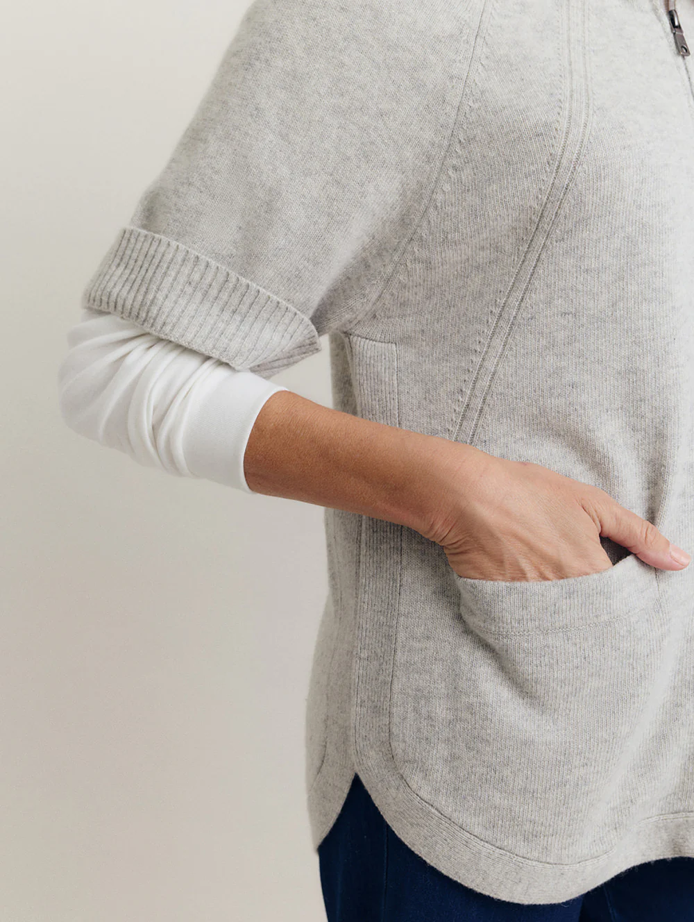 Ria Zip Thru Cardigan - Image 2