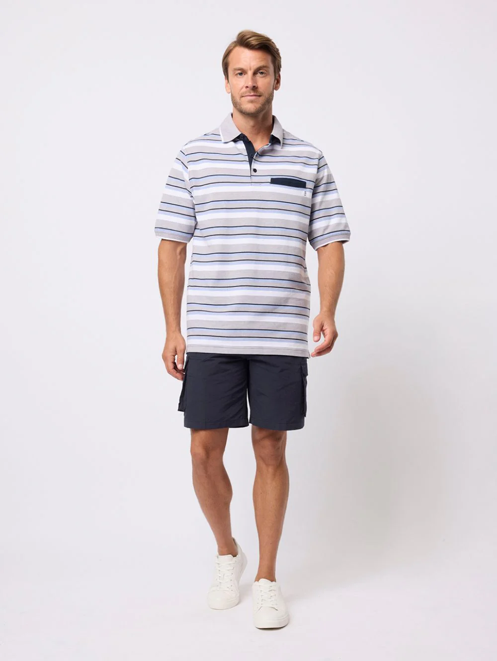 Sandford Cotton Pique Polo - Image 5